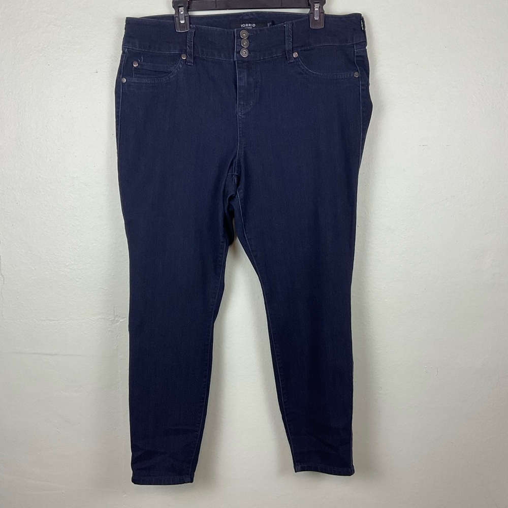 Torrid Denim Skinny Jeans Size 18 Short Stretch